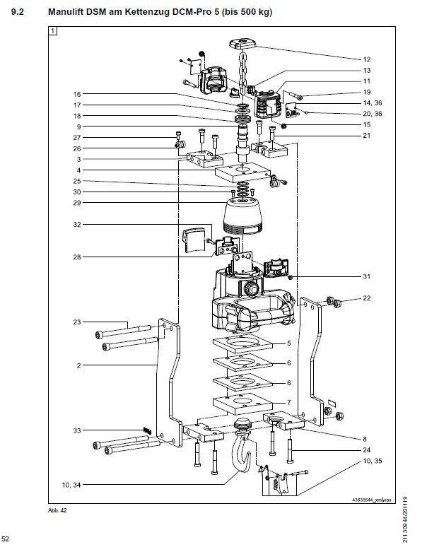 Demag Steuerschalter, Manulift DC, Sonder 500Kg, Steuergerät DSM-C, ohne Leitung – Ansicht 2