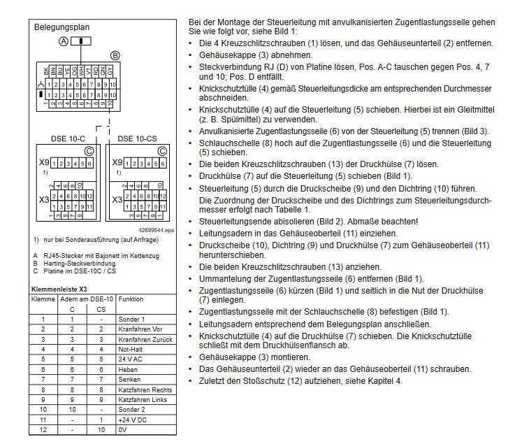 Demag Steuerschalter DSE10-CS DC, stufenlos, ohne Steuerleitung – Ansicht 7