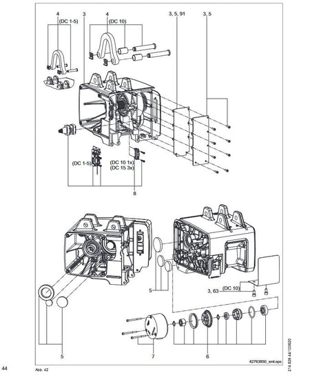 Demag Dichtungsset, Kettenzug DC 1 und DC 2 – Ansicht 2