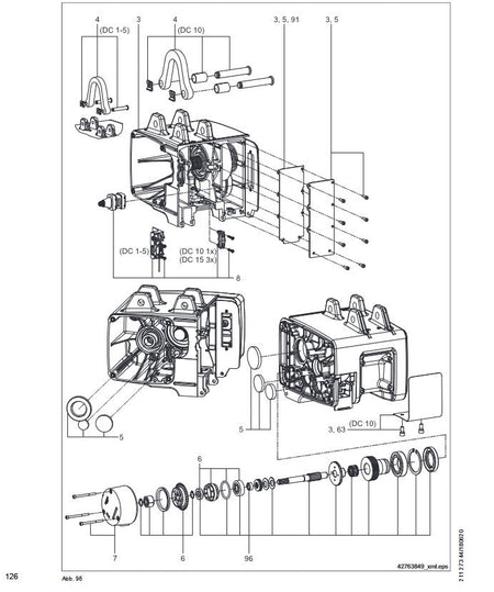 Demag Aufhängungsset DC 10, Standard und kurze Version – Ansicht 2