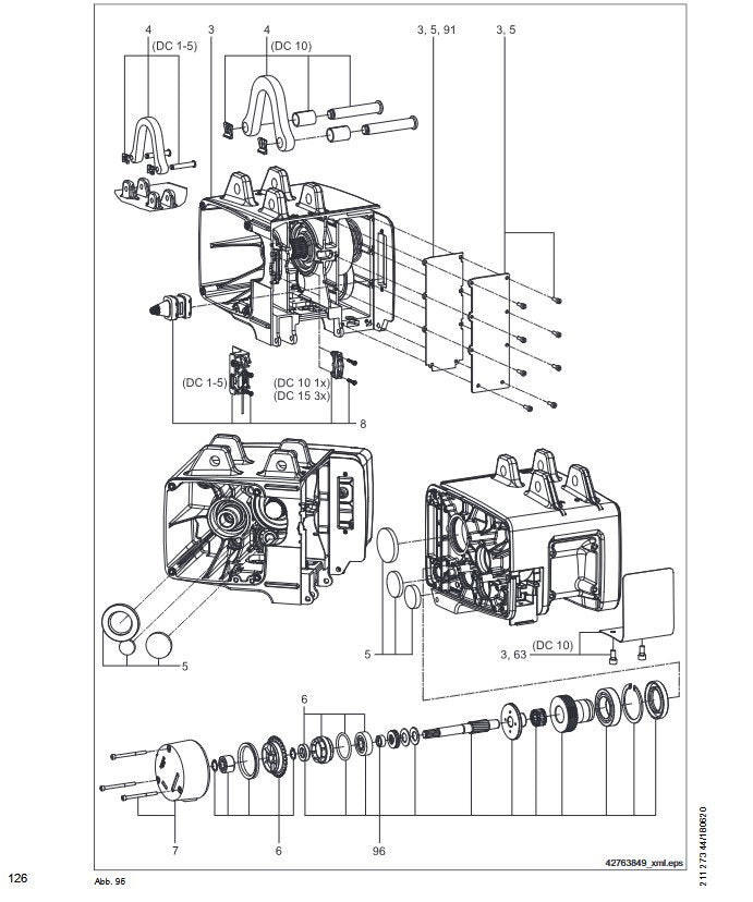 Demag Aufhängungsset DC 10, Standard und kurze Version – Ansicht 2