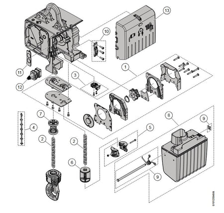 Demag Servicehaubenset DC-II 1-2, Abdeckung – Ansicht 2