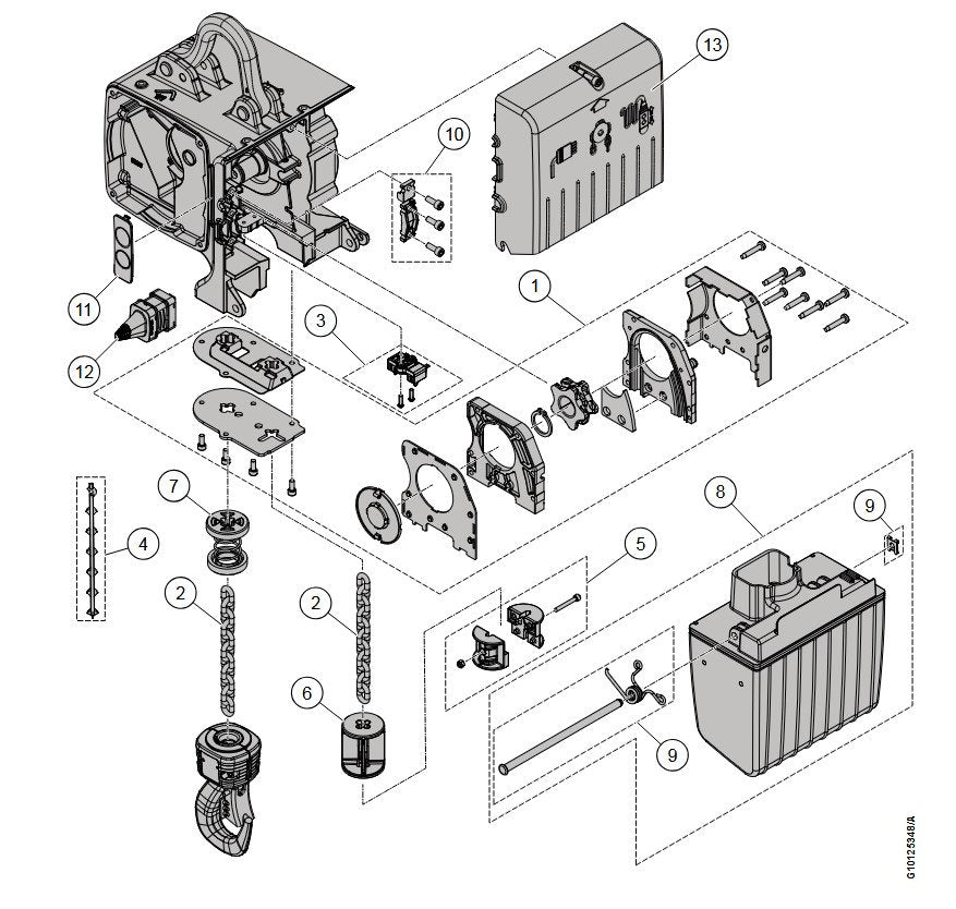 Demag Abschaltpuffer DC-II 1-5, Abschaltpuffer Lastkette – Ansicht 2