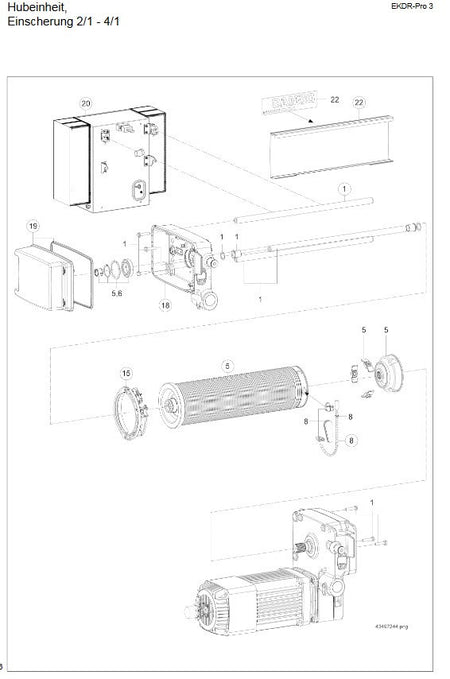 Demag DR5 Seilführung Set, links, verstärkt – Ansicht 2