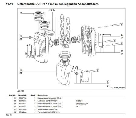 Demag Hakenmaulsicherungsset Gr.6 DC-15 2/1 – Ansicht 2