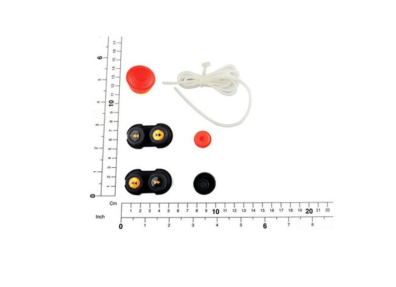 Demag NOT-HALT-SET GUMMIKAPPE, Steuerschalter DSC-5 RJ, Symbolik