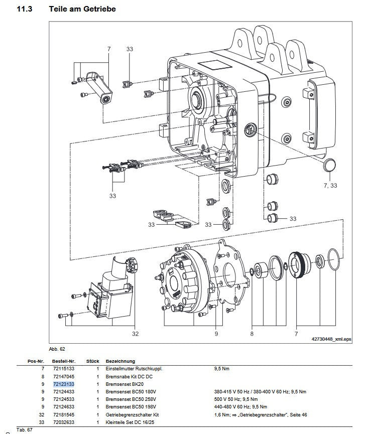 Demag Bremsenset DC 16 / 25, BK20 – Ansicht 2