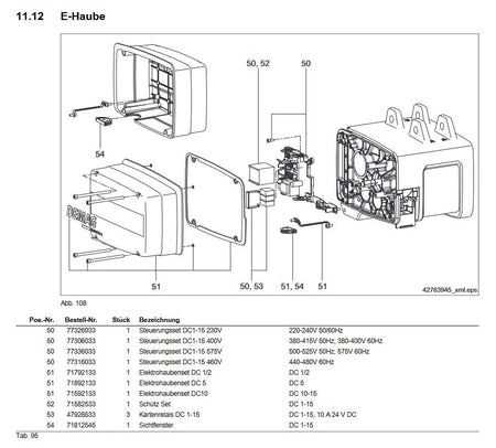 Demag DC 1-15 400V, Hauptplatine, Steuerungsset, Steuerplatine – Ansicht 2