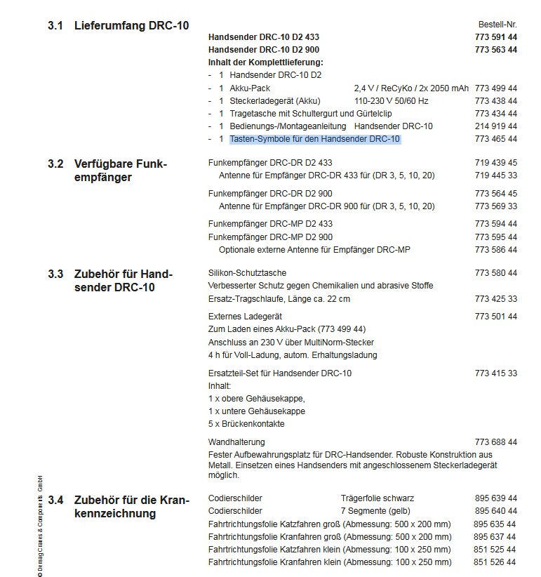 Demag Baugruppe Akku-Paket GP210A DRC-10/-6, Batterie – Ansicht 2