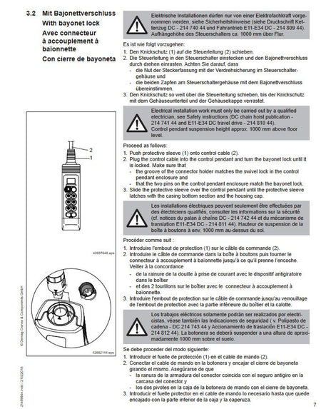 Demag Steuerschalter DSE10-CS DC, stufenlos, ohne Steuerleitung – Ansicht 2