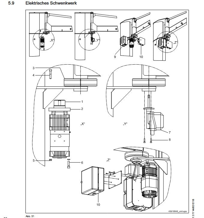 Demag KBK JC Schwenkantrieb 1000, ab 11/2018_für Schwenkkran – Ansicht 4