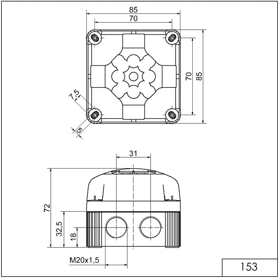 Sirene BWM Dauerton 115-230VAC – Ansicht 2