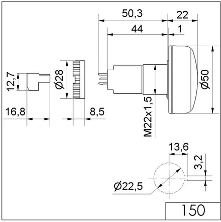 LED-Summer EM Dauerton 230V RD – Ansicht 2