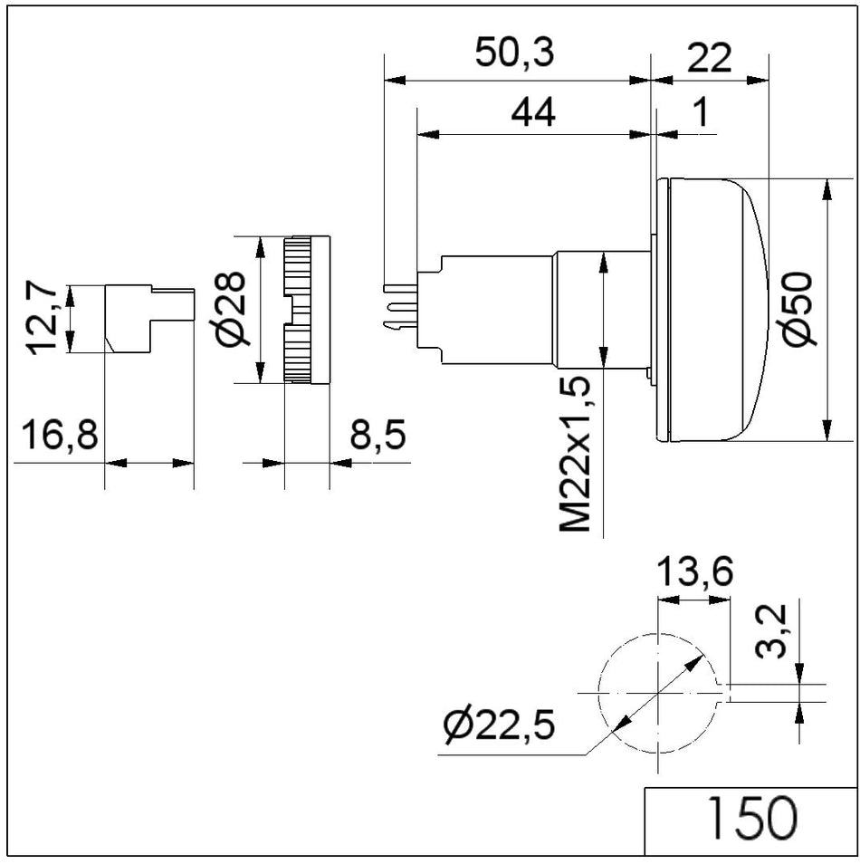 LED-Summer EM Dauerton 230V RD – Ansicht 2